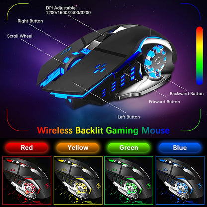 Wireless Gaming Keyboard and Mouse