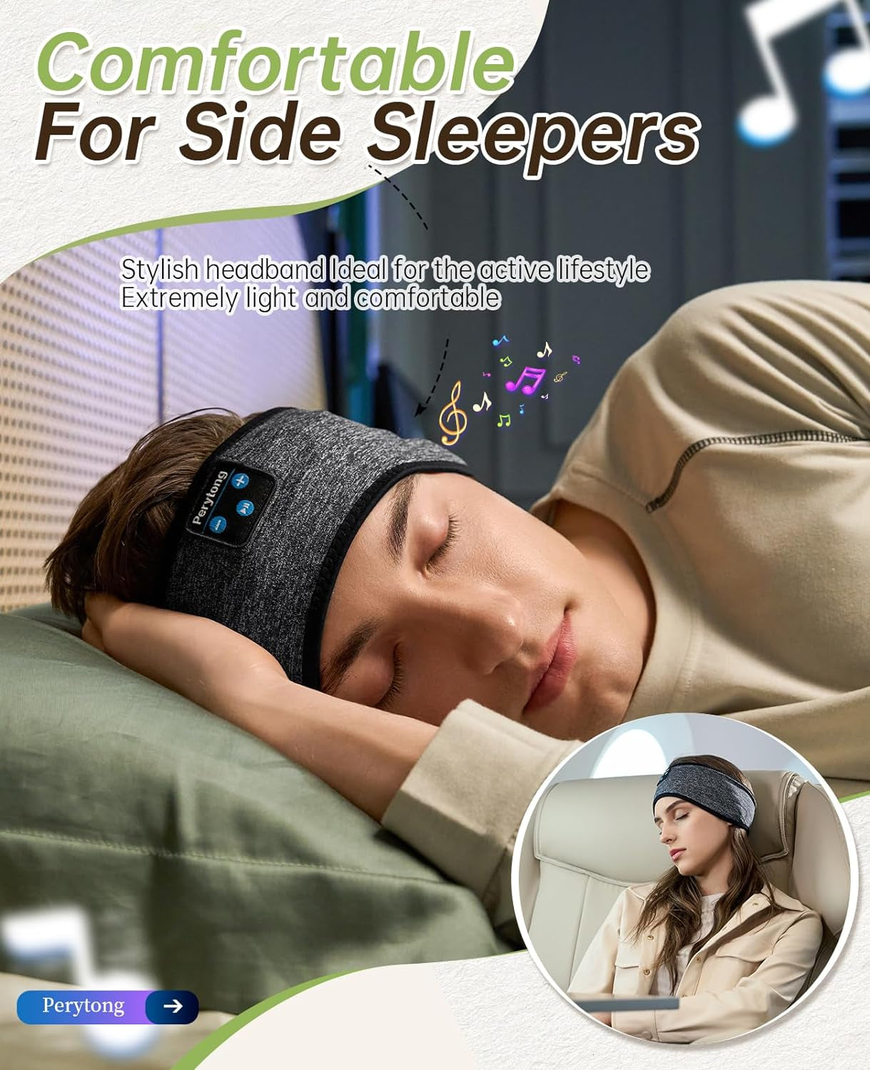 Bluetooth Sleep Headphones Headband 