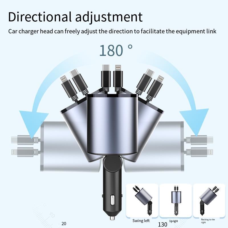 4 in 1 Fast Car Phone Charger