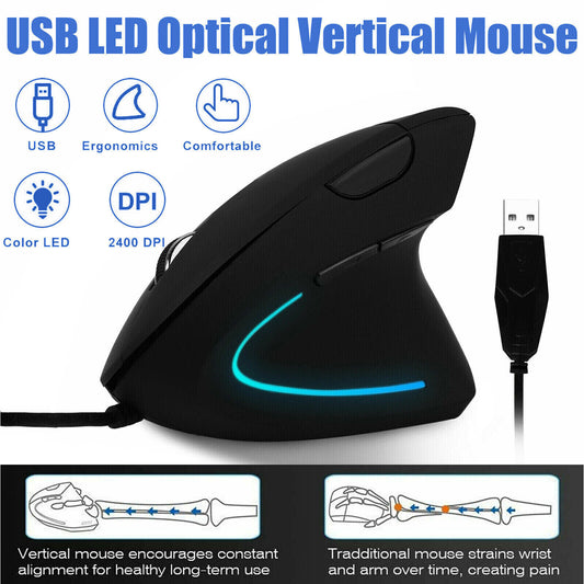 Ergonomic Optical Vertical Mouse