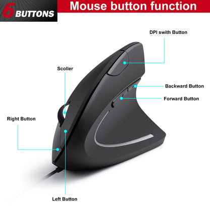 Ergonomic Optical Vertical Mouse