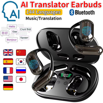 144 Languages Real-Time Translator Earbuds