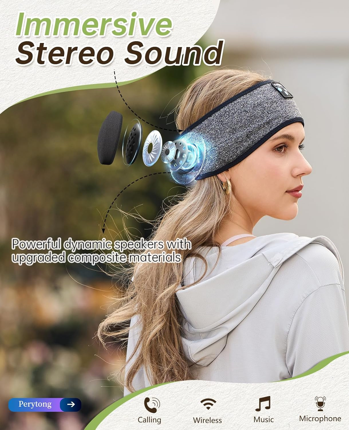 Bluetooth Sleep Headphones Headband 